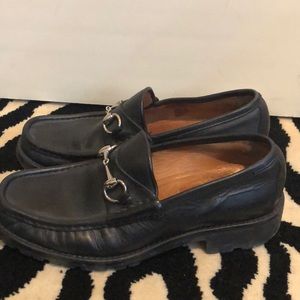 Gucci loafer black leather